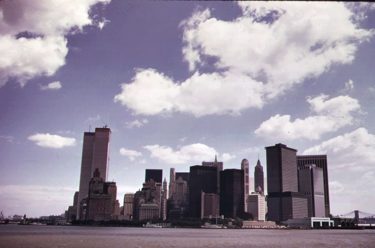 #7 Manhattan skyline from the staten island ferry, 1970s