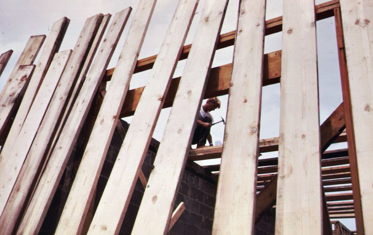 #72 Construction at grant city, staten island-part of the building boom following completion of the verrazano-narrows bridge, 1970s