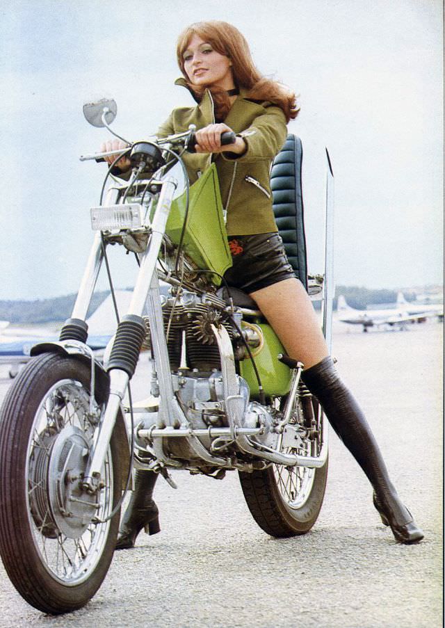 Vintage Photos of Women on Choppers: A Celebration of Passion and Drive Vehicles &; Transportation
