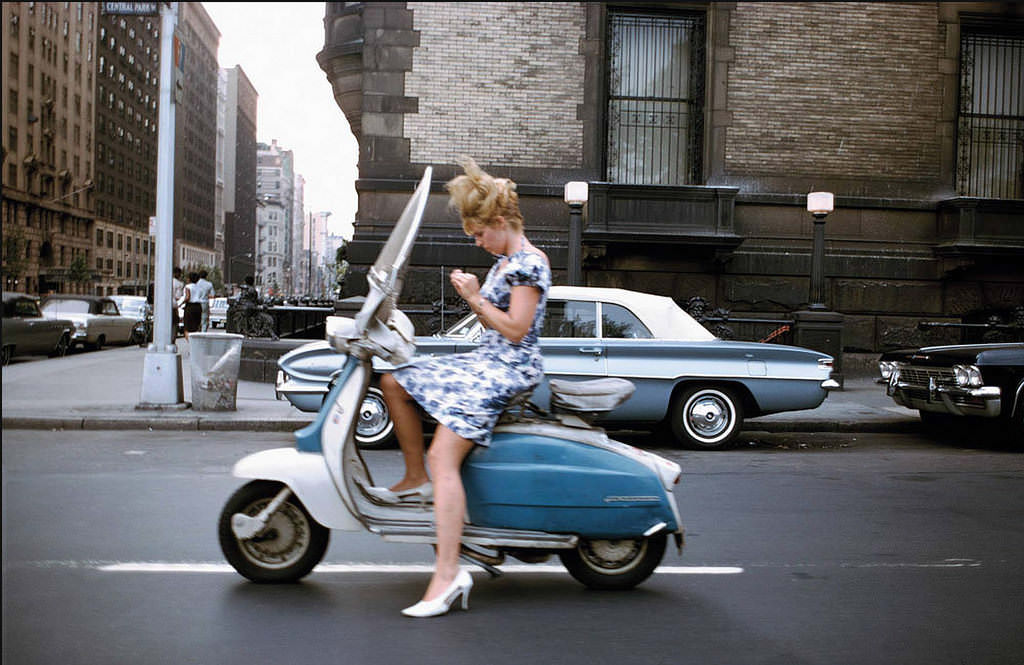 Fashion and Freedom: Vintage Photos of Women on Their Scooters Vehicles &; Transportation