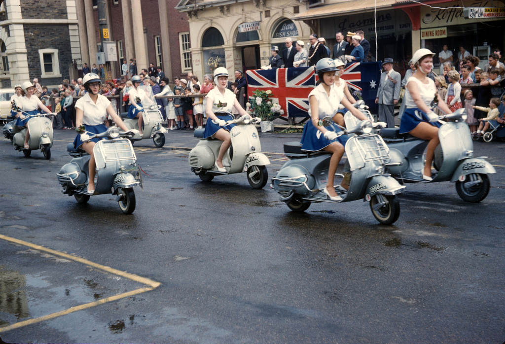 Fashion and Freedom: Vintage Photos of Women on Their Scooters Vehicles &; Transportation