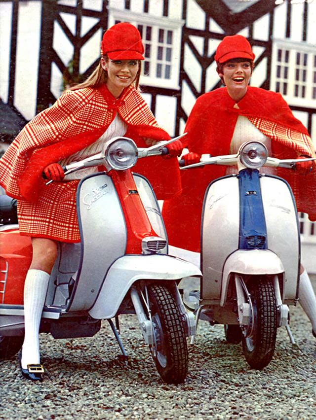 Fashion and Freedom: Vintage Photos of Women on Their Scooters Vehicles &; Transportation