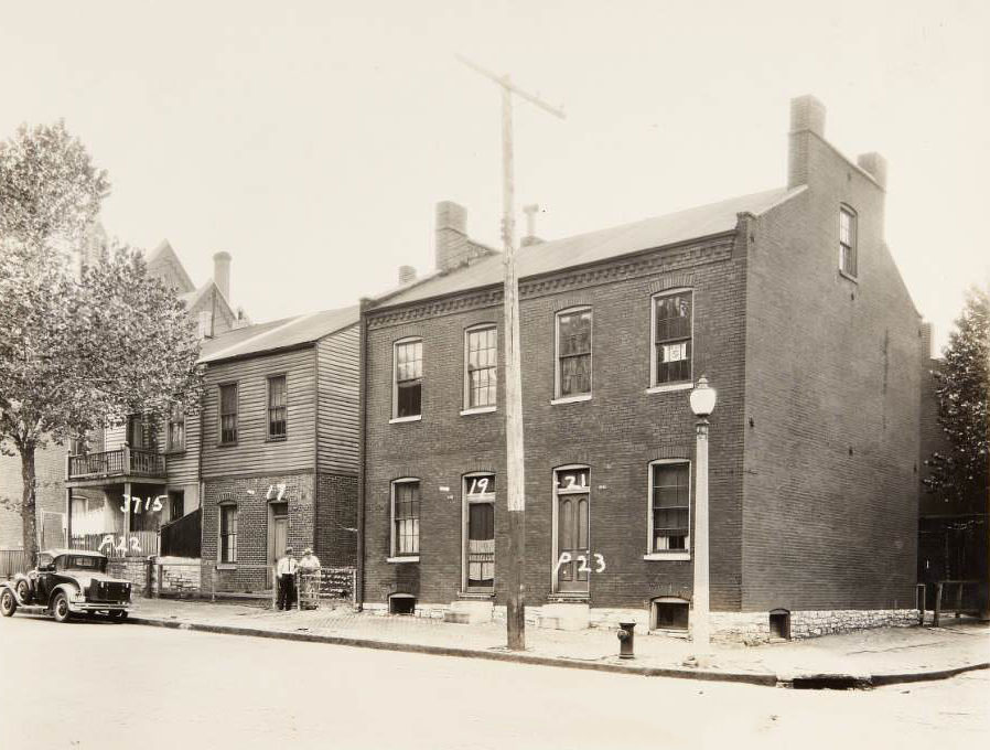 #12 Multi-family houses at 3715 – 3721 North Florissant Avenue in the Hyde Park neighborhood, 1930