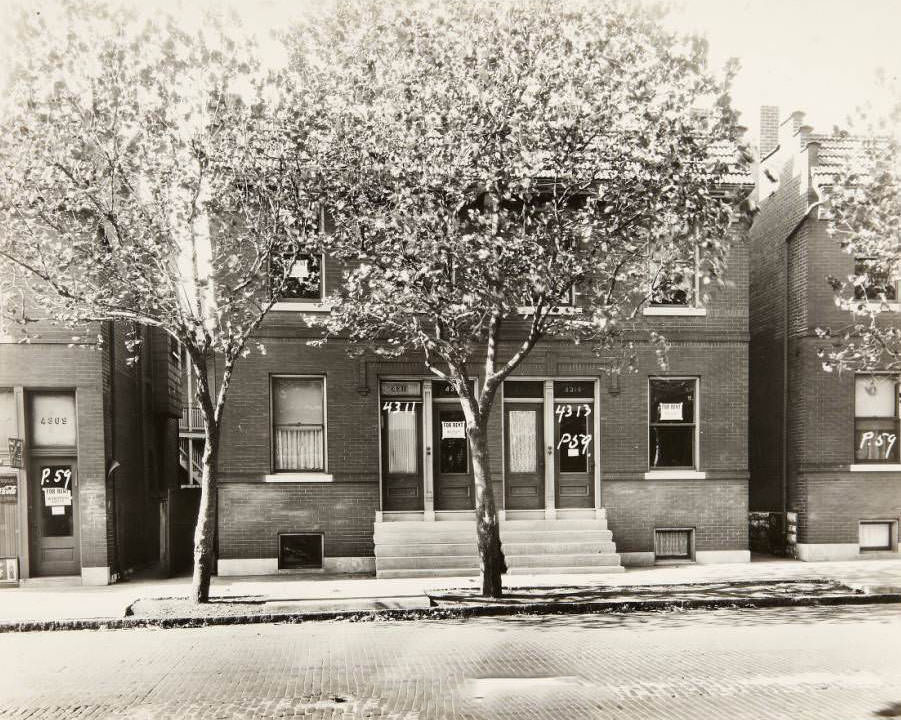 #24 Multi-family residence at 4311 and 4313 N. Florissant Ave, 1930