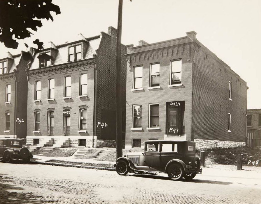 #25 Houses on the 4000 block of N. Florissant Ave., specifically 4033 and 4037, 1930