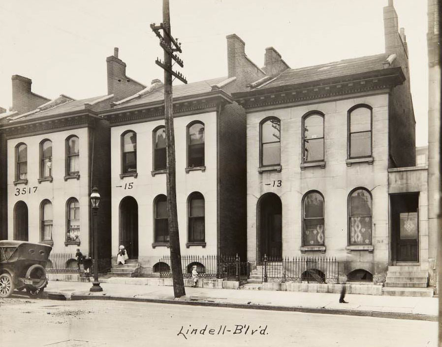 #26 Residential buildings on Lindell Blvd. covering addresses 3517 to 3513, 1930