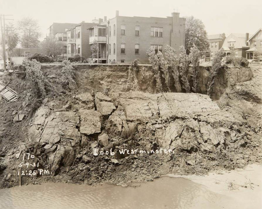 #36 6006 Westminster, 1931 – Presumably a sinkhole on the 6000 block of Westminster.