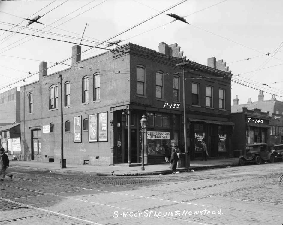 #67 Geller’s Economy Store, 1930 – South west corner St. Louis Avenue and Newstead.