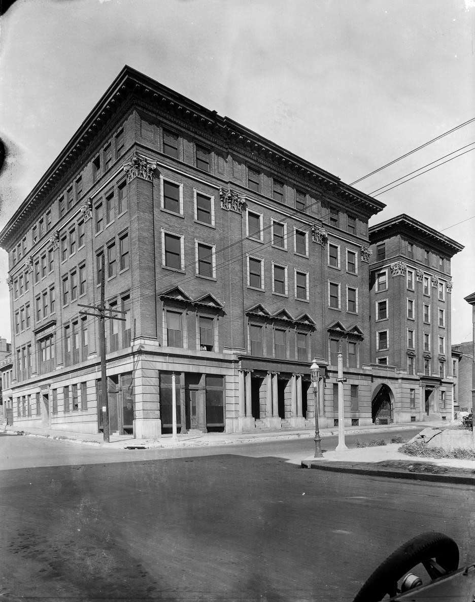 City Hospital No. 2, 2945 Lawton, 1930 – View of the Barnes Medical College building, which was City Hospital No. 2 for African-American patients at the time of this photograph.