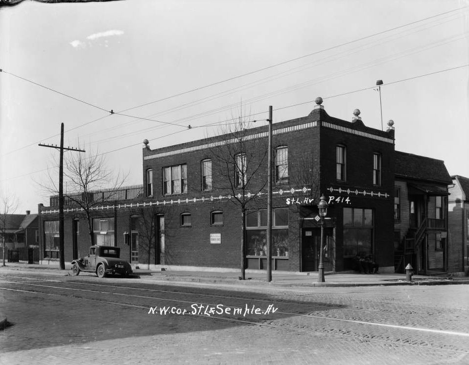 #180 Northwest corner of St. L. and Semple Ave, 1930