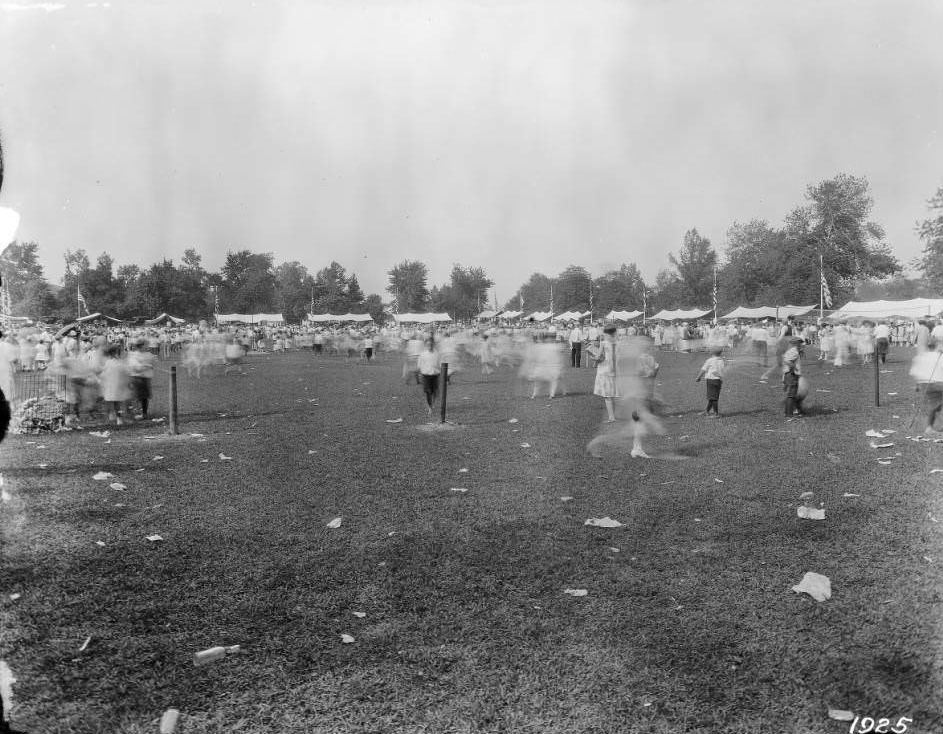 #203 Children on field from Saint Louis Dept. of Streets and Sewers, 1930