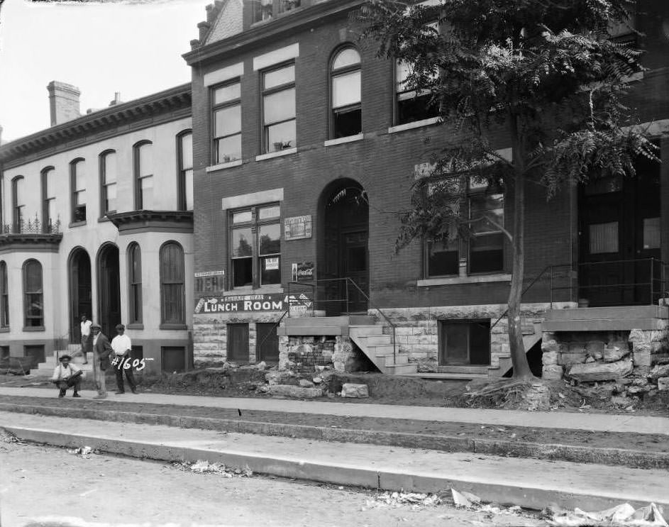 #209 View of multi-family brick dwellings including 2926 Sheridan Ave. in the JeffVanderLou neighborhood, 1930