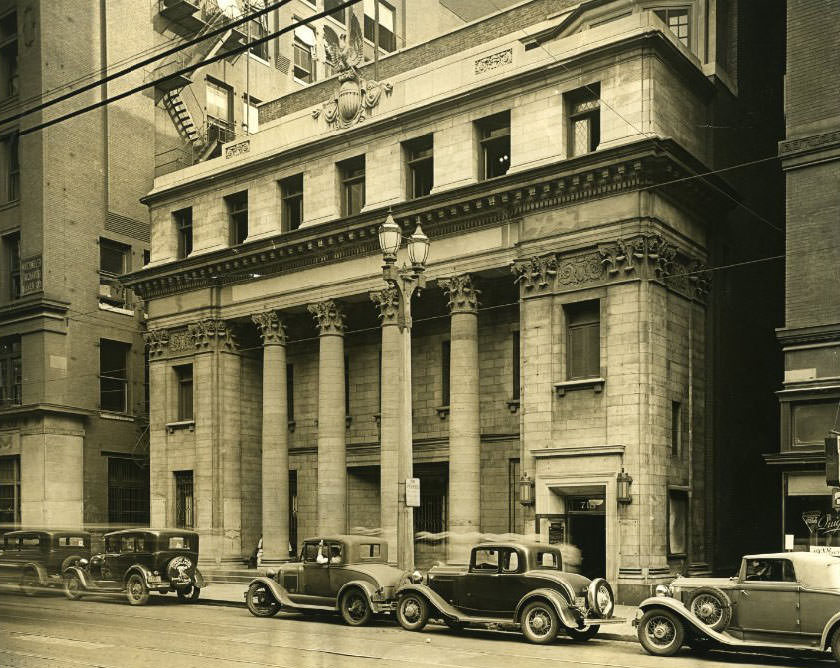 #125 Former quarter of Franklin-American Company to become new bank, 1930.