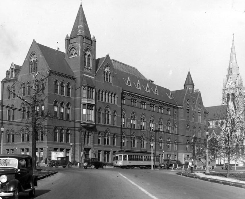 #151 Photograph of one of the buildings at St Louis University, 1930