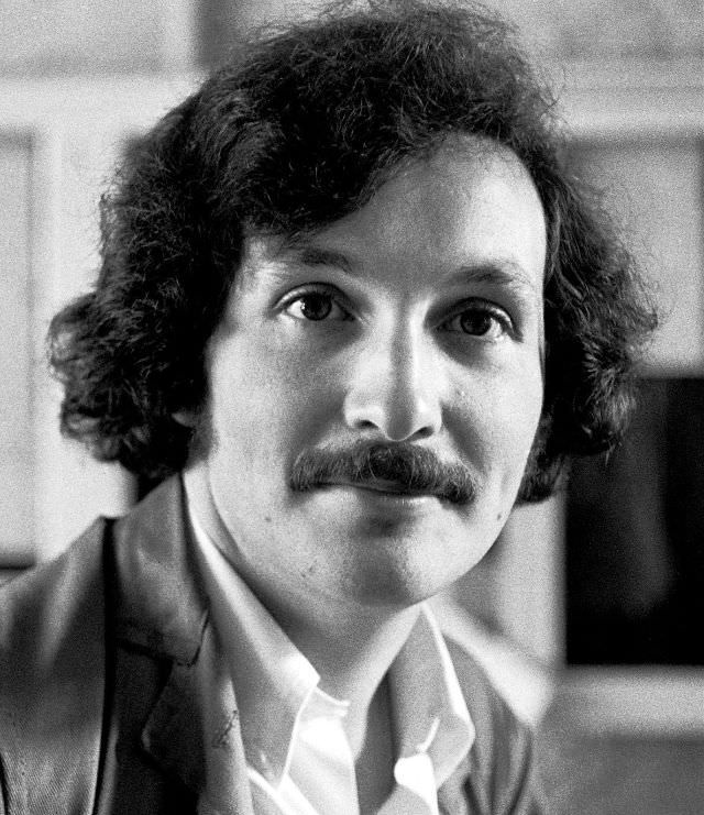 #4 Bus conductor with moustache in the rest room in Paignton bus station, 1970