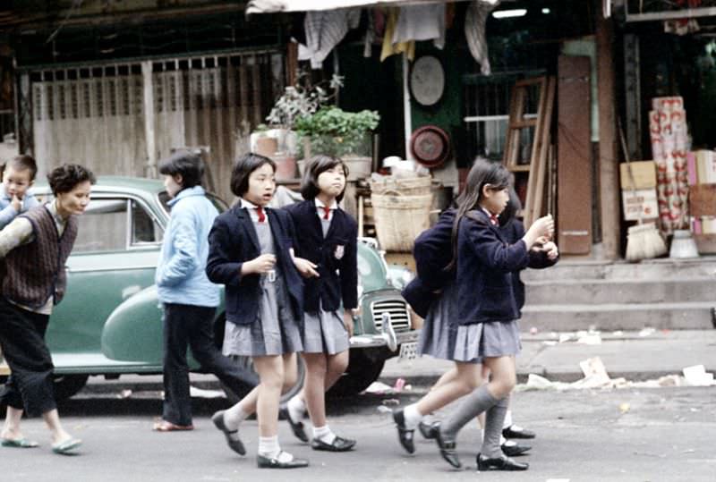 #58 Schoolgirls, Hong Kong, 1972