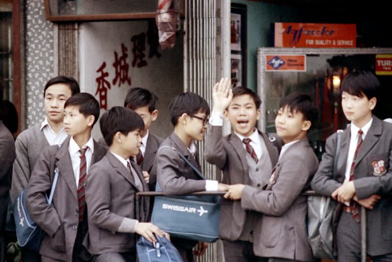 #87 Schoolboys, Hong Kong, 1972