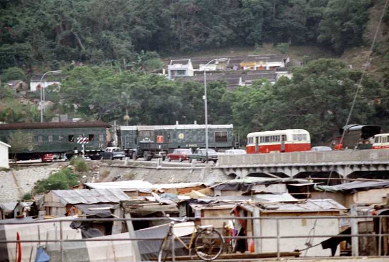 #95 Train crossing, Hong Kong, 1972