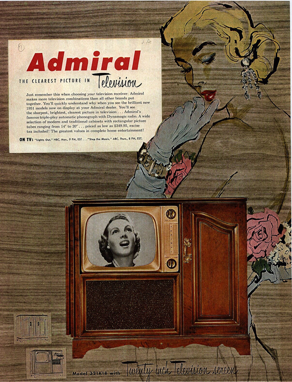 #9  Vintage Ads of Admiral Televisions From the 1950s #9 Vintage Ads