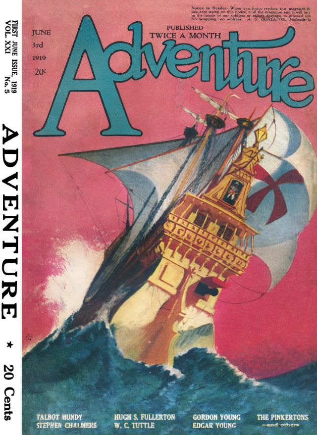 #24 Adventure cover, June 3, 1919