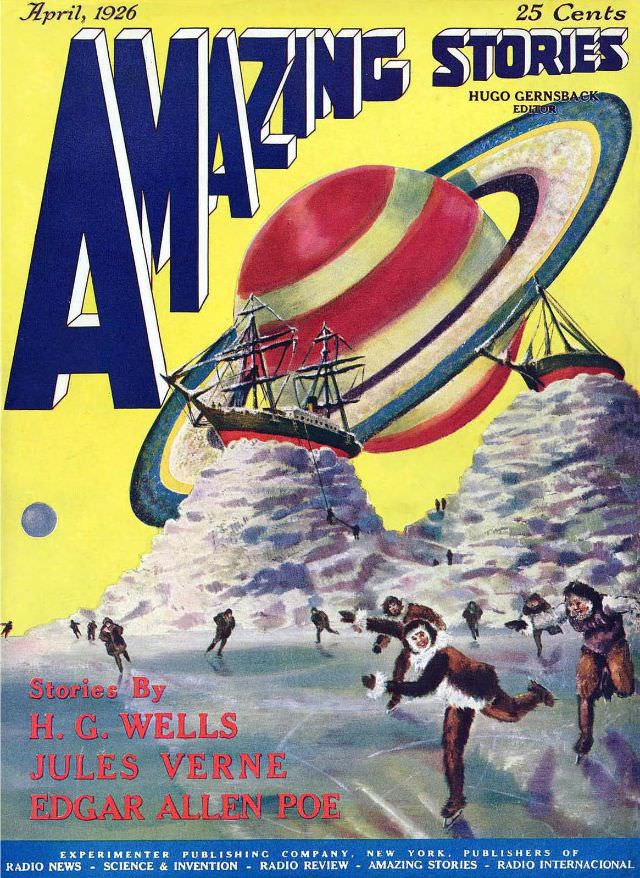 #1 Amazing Stories cover, April 1926