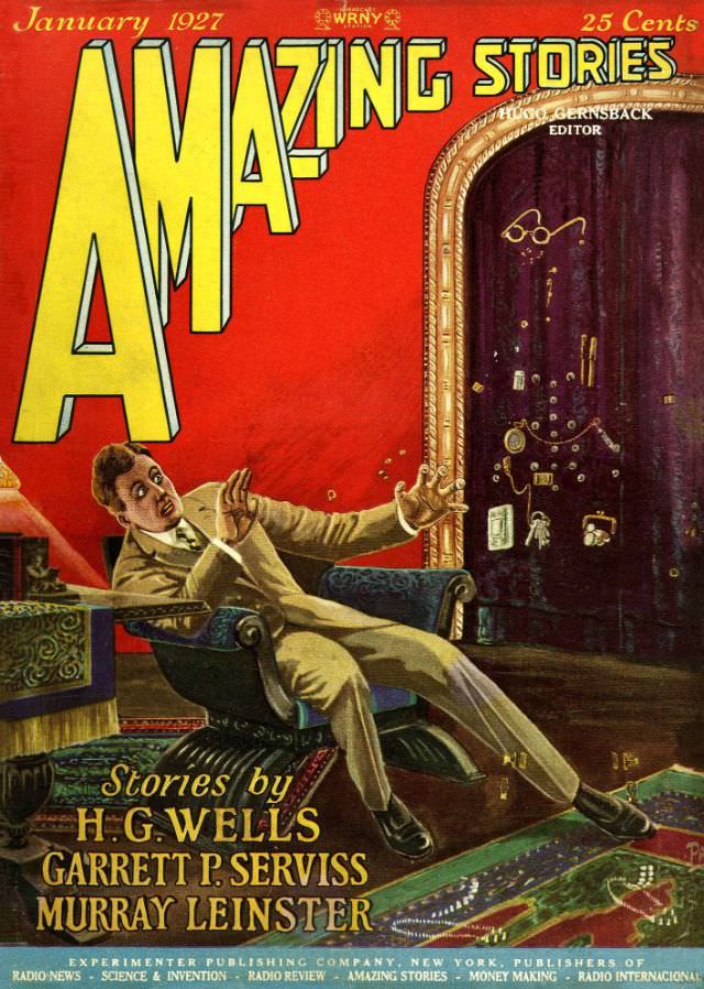 #13 Amazing Stories cover, January 1927