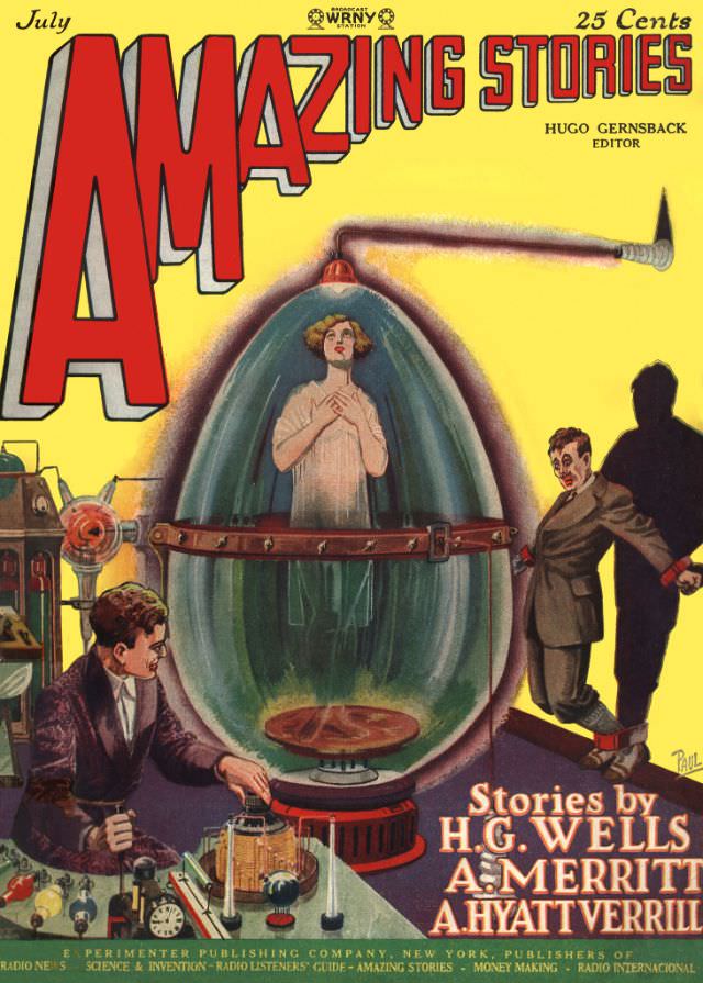 #14 Amazing Stories cover, July 1927