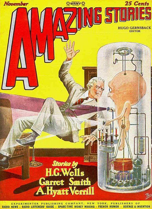 #16 Amazing Stories cover, November 1927