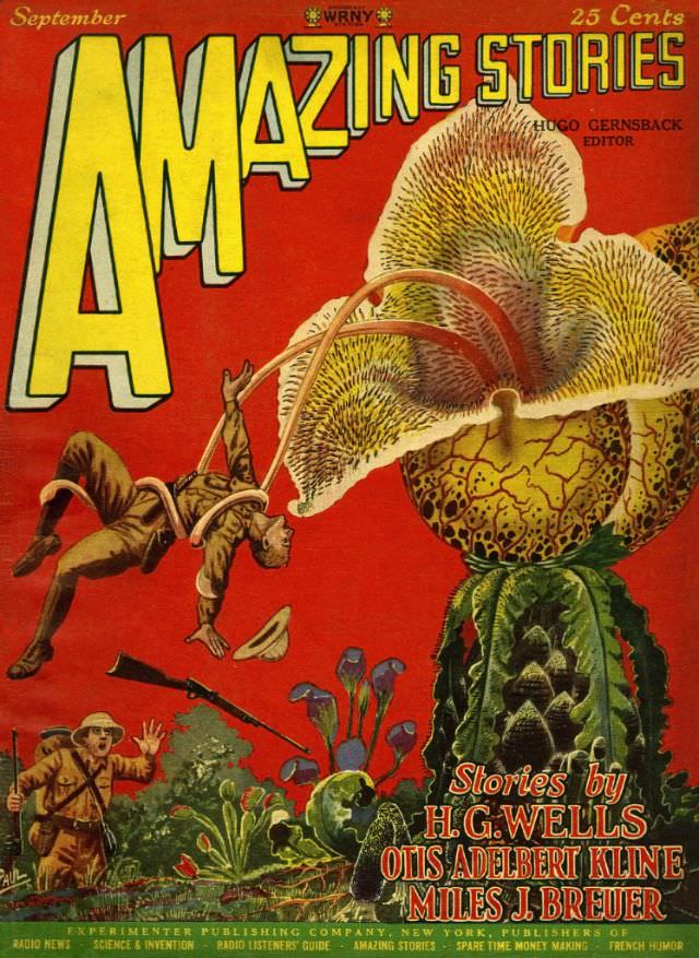 #17 Amazing Stories cover, September 1927