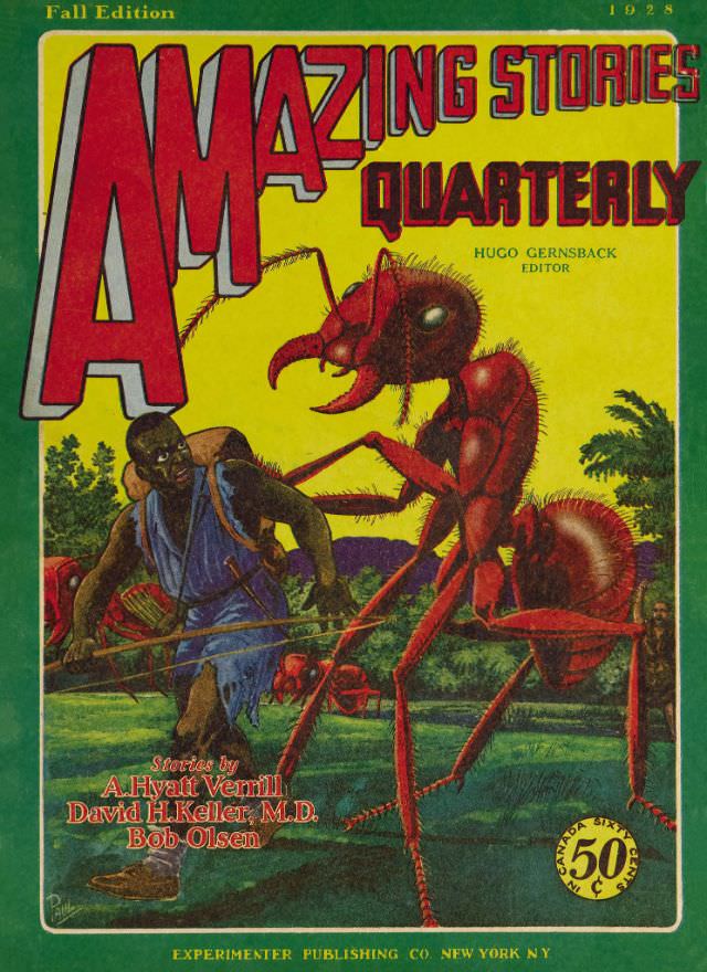 #20 Amazing Stories cover, Fall 1928