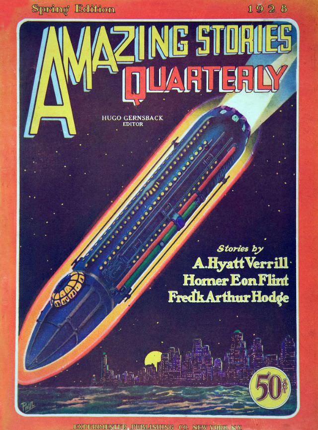 #27 Amazing Stories cover, Spring 1928