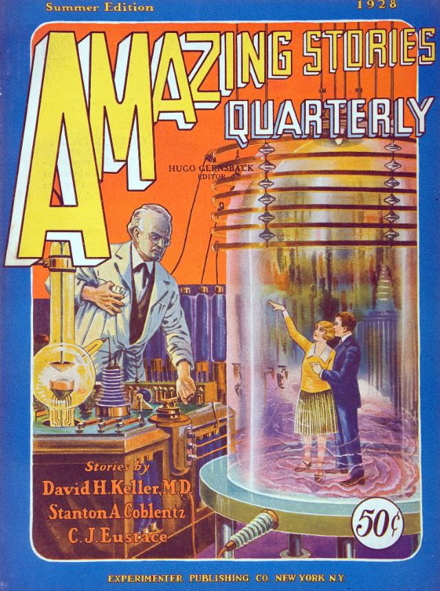 #28 Amazing Stories cover, Summer 1928