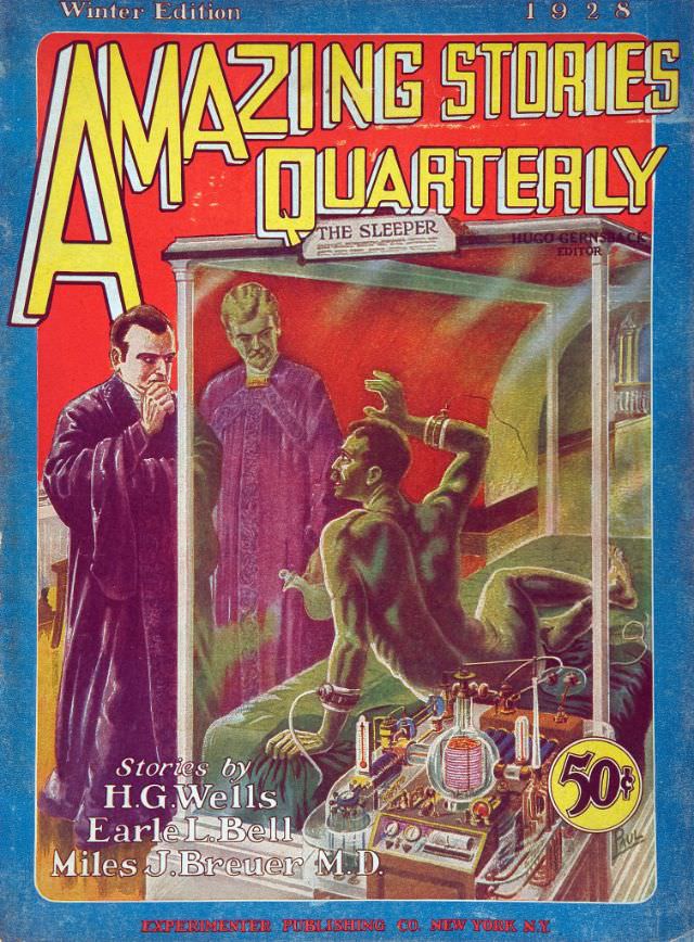 #29 Amazing Stories cover, Winter 1928