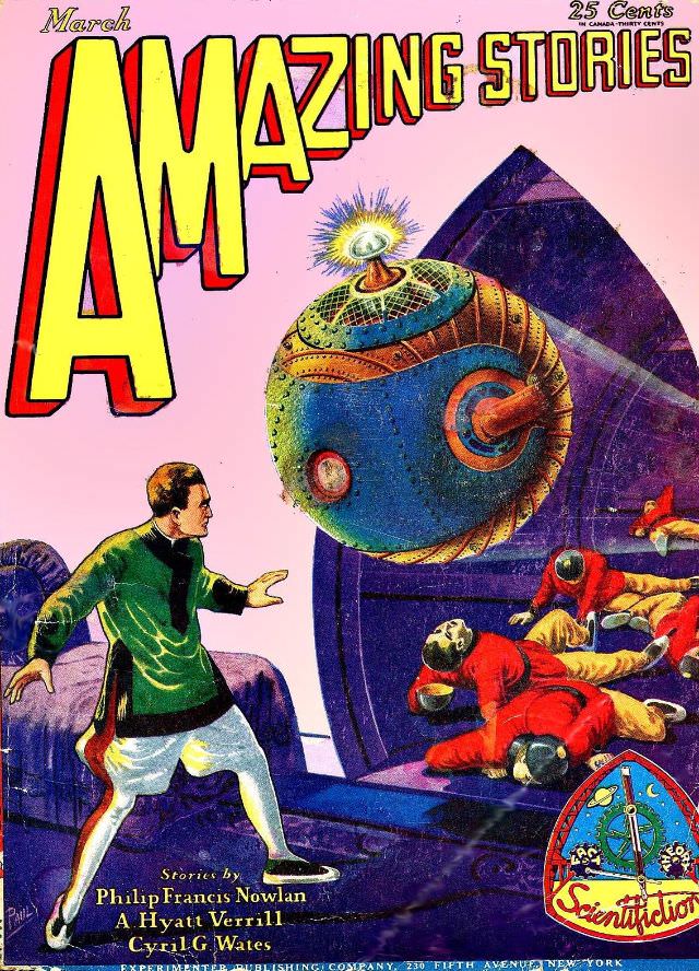 #33 Amazing Stories cover, March 1929