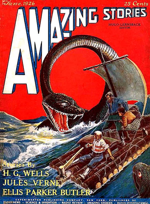 #4 Amazing Stories cover, June 1926