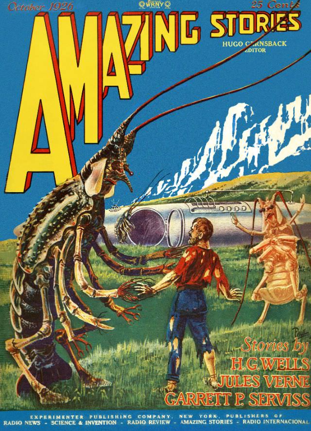 #7 Amazing Stories cover, October 1926