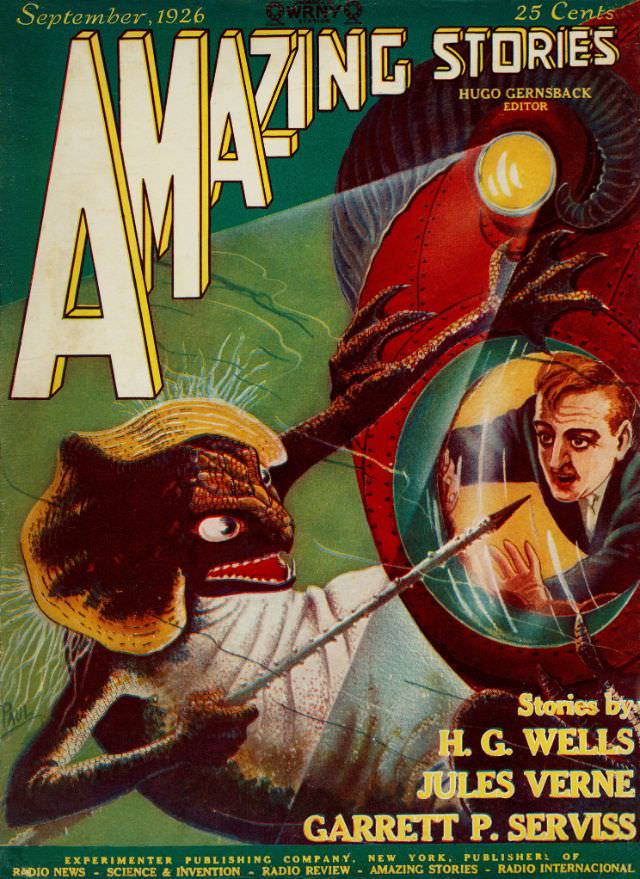 #8 Amazing Stories cover, September 1926