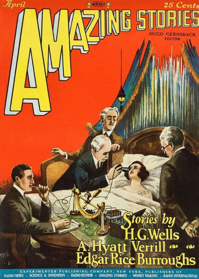 #9 Amazing Stories cover, April 1927