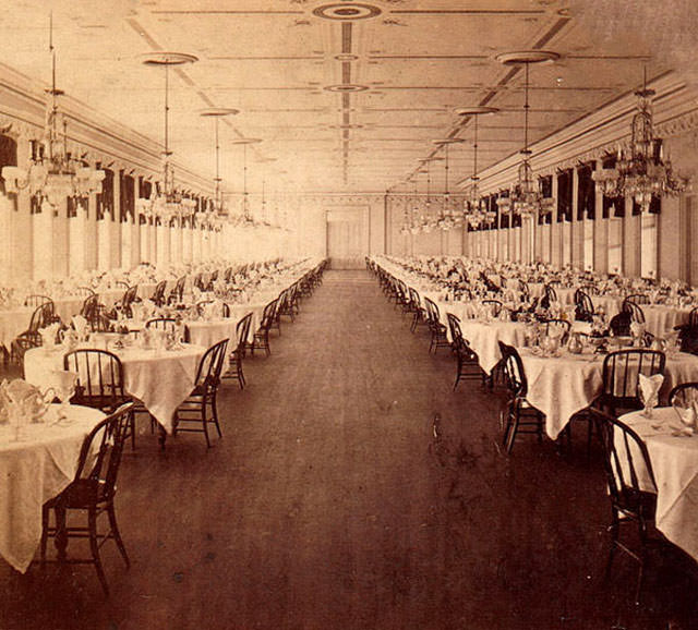 #31 Dining Room of Saratoga Hotel, NYC, 1880s