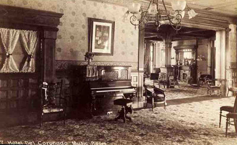 #40 Music Room of Hotel del Coronado, California, 1890s