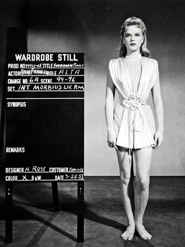 Anne Francis’s Iconic Wardrobe in ‘Forbidden Planet’ (1956) Movies