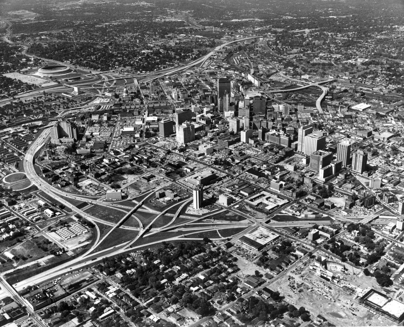#1 Downtown district of Atlanta, Atlanta, Georgia, 1966.