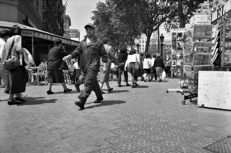 #1 At the Zurich Bar, Plaça de Catalunya, Barcelona, 1990.
