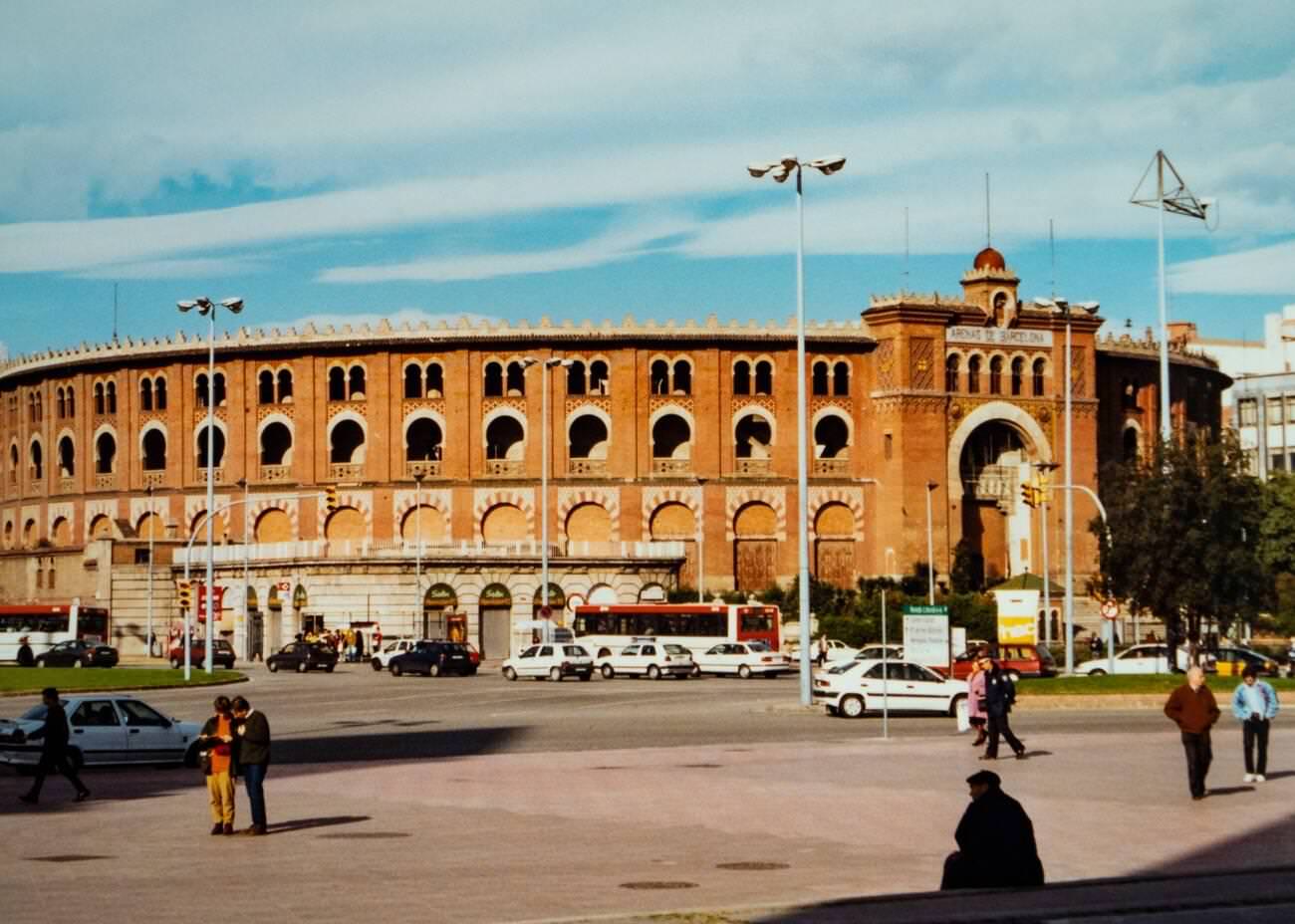 #50 Arenas de Barcelona, the old bullring turned shopping venue and tourist attraction, Barcelona, Catalonia, Spain, 1997.