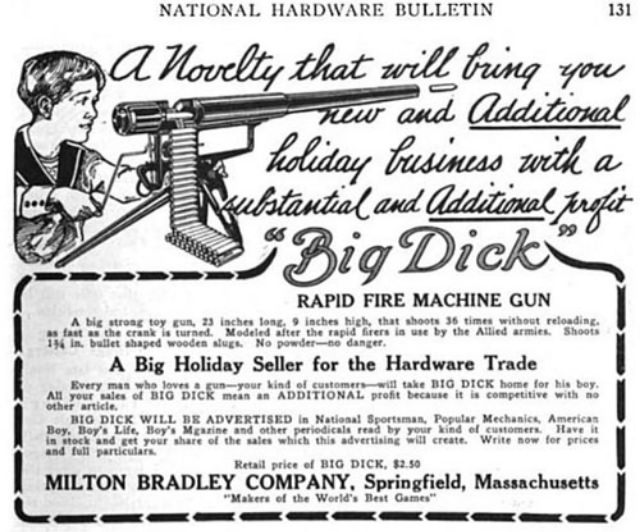 The ‘Big Dick’ Machine Gun Toy: A Blast from the Past Weird
