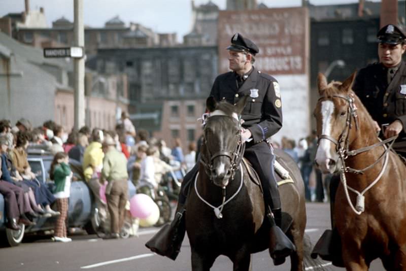 #8 Columbus Day parade in North End, Boston, Massachusetts, 1971