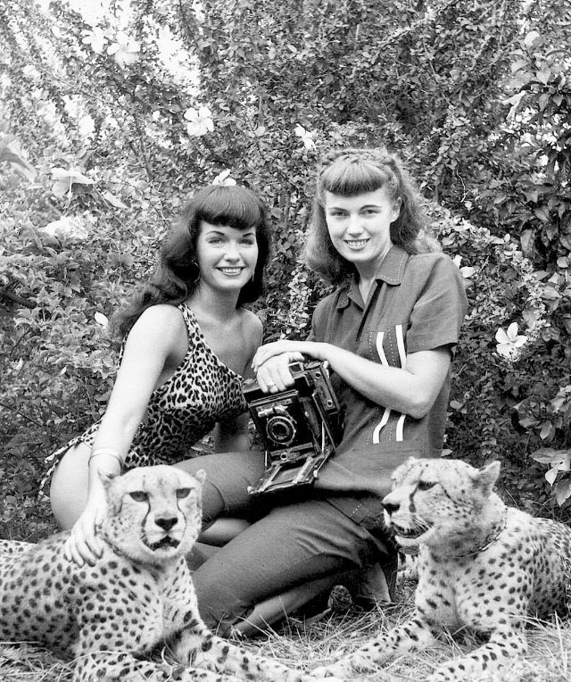 #8 Bunny Yeager and Bettie Page, 1954