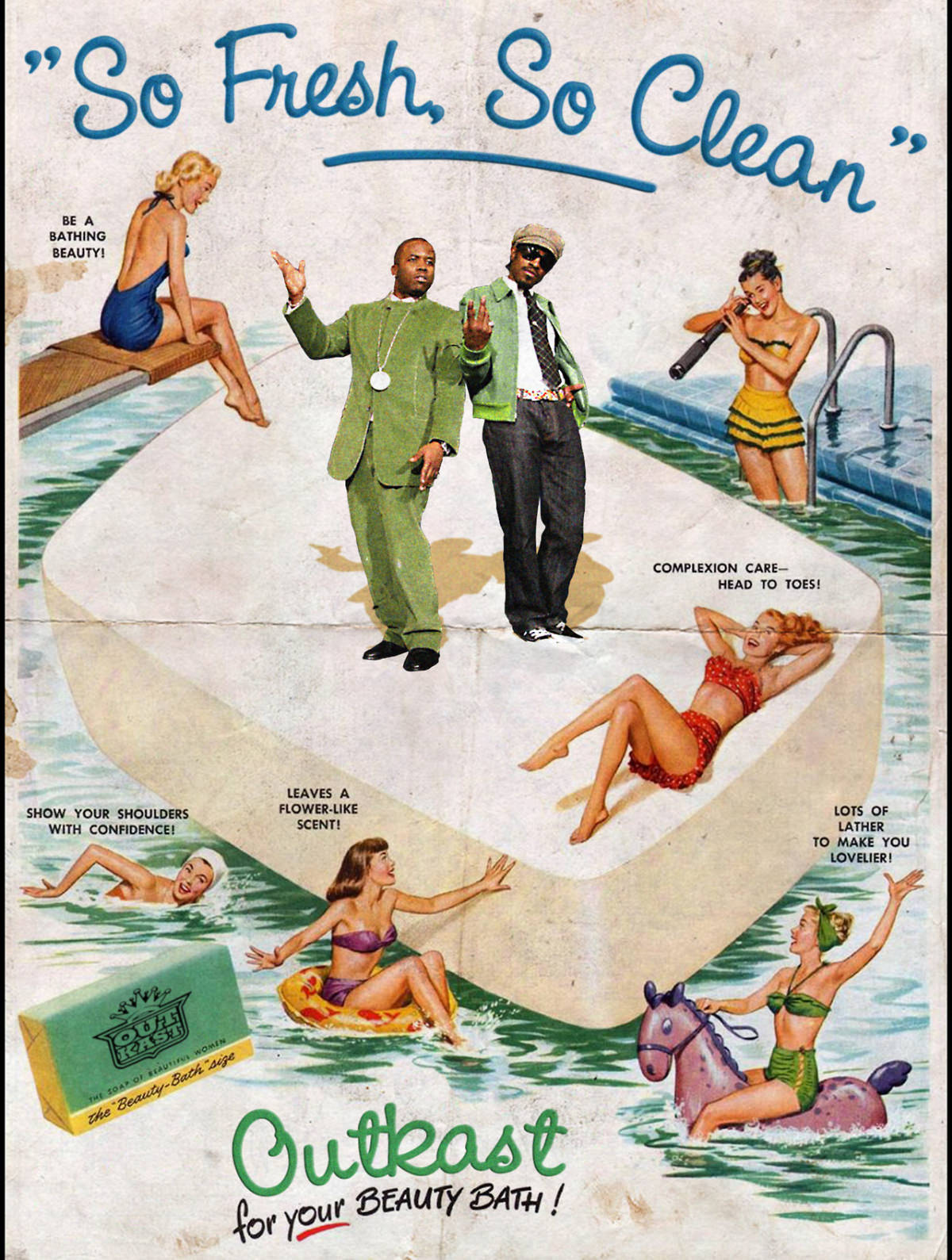 Vintage Meets Modern: French Artist David Redon Transforms Classic American Ads with Pop Icons Vint