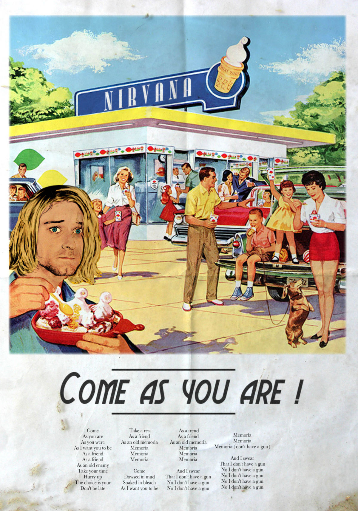 #21 Vintage Meets Modern: French Artist David Redon Transforms Classic American Ads with Pop Icons #21 Vint