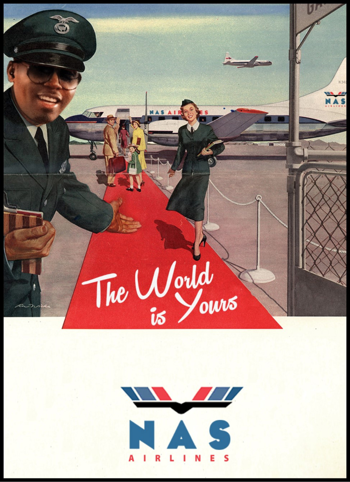 Vintage Meets Modern: French Artist David Redon Transforms Classic American Ads with Pop Icons Vinta